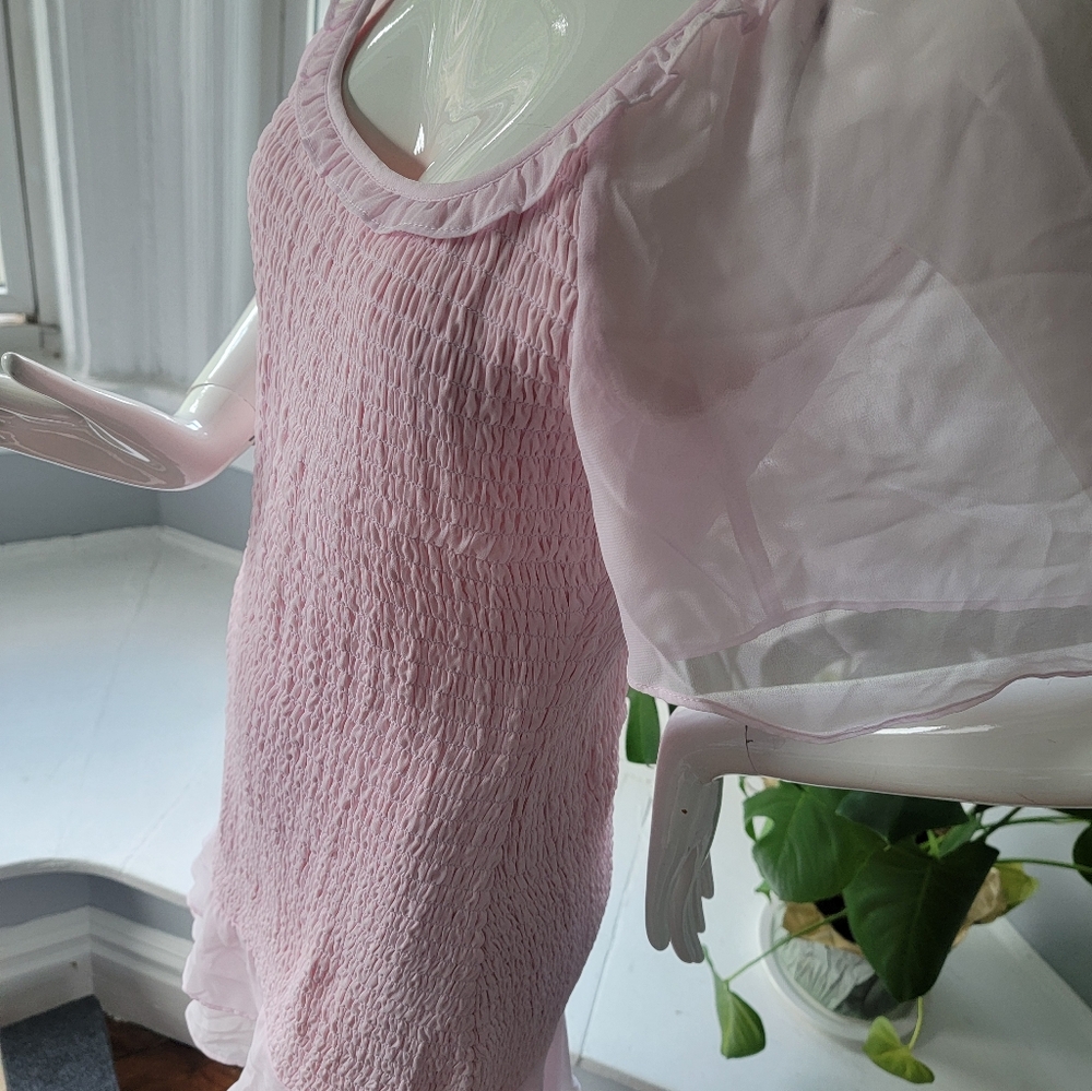 New! Pink Ruffle Dress - Picture 9 of 10